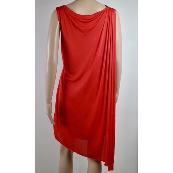 Authentic Versace for H&M Red Grecian Cape Dress - Picture 4 of 6